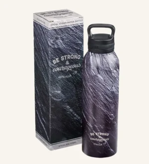 Vannflaske – Be Strong And Coureagous (Joh 1,9)
