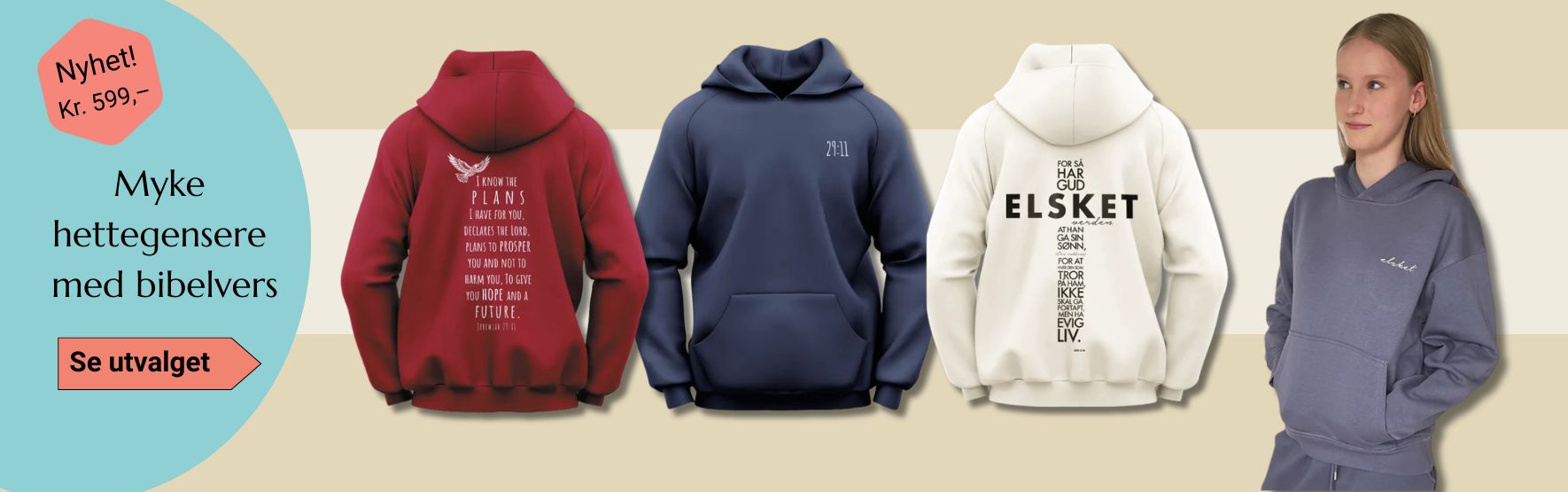 Myke hettegensere med bibelvers