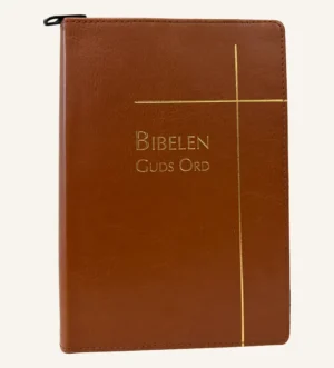 Bibelen – Guds Ord / Normalutgaven brun m/reg og glidelås
