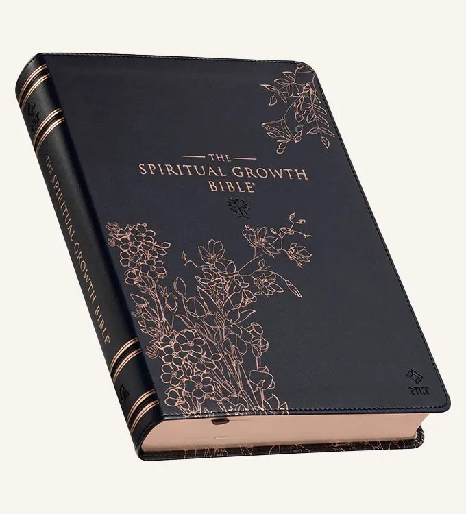 The spiritual growth Bible / Mørkeblått kunstskinn - Bilde 2