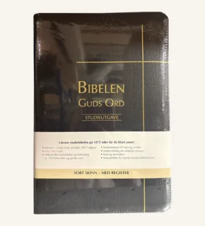Bibelen – Guds Ord / Studieutgave sort skinn m/reg