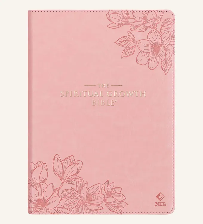The spiritual growth Bible / Rosa kunstskinn